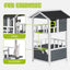 YES4PETS Double Story Cat Shelter Condo with Escape Door Rainproof Kitty House