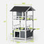 YES4PETS Double Story Cat Shelter Condo with Escape Door Rainproof Kitty House
