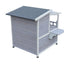 YES4PETS 2 Story Outdoor Cat Shelter Condo with Escape Door Rainproof Kitty House