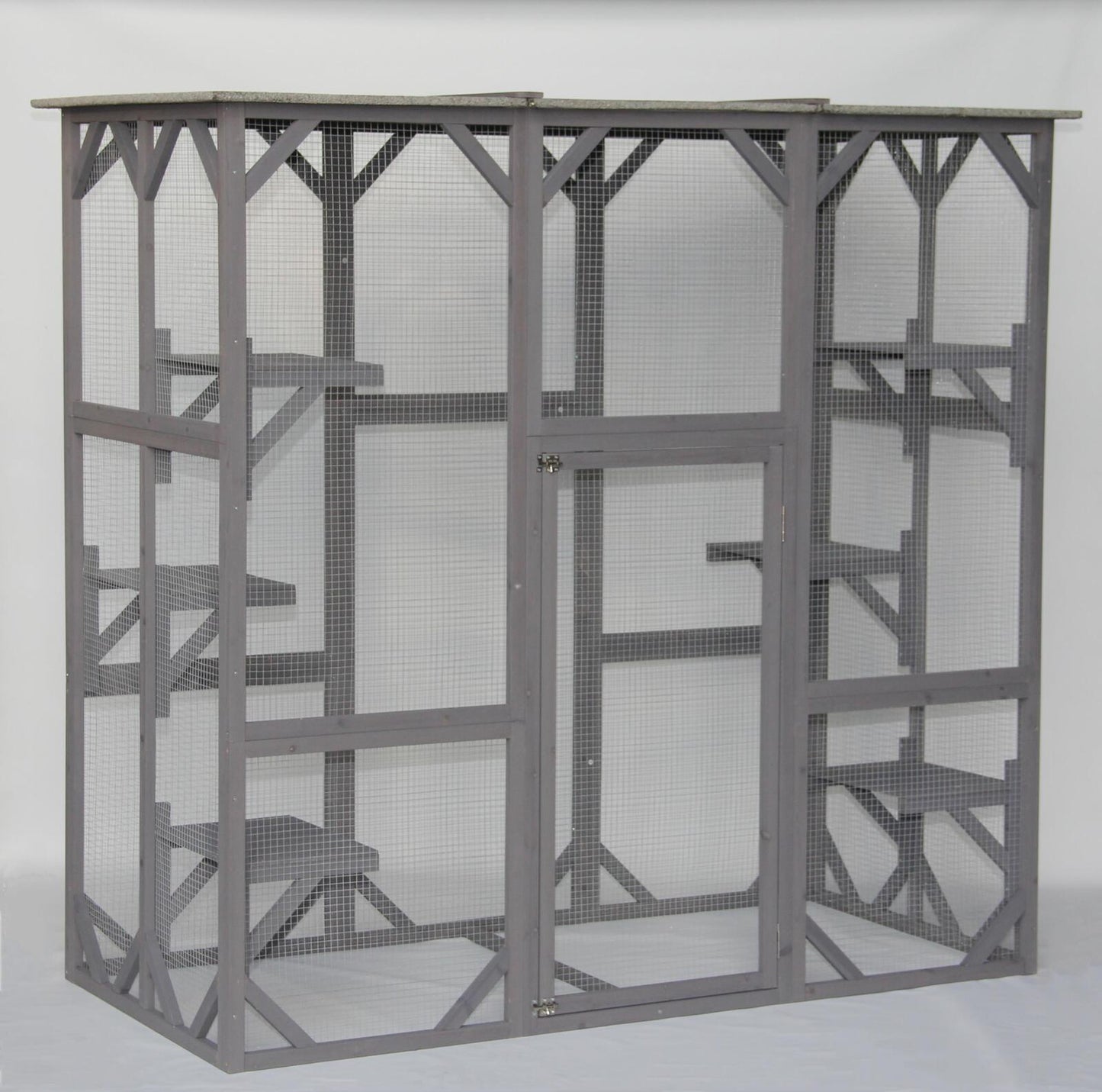 YES4PETS XXL Pet Cat Bird Ferret Shelter Condo with Escape Door Wooden Kitten Cage House