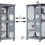 YES4PETS Pet Cat Bird Shelter Condo with Escape Door Wooden Kitten Cage House