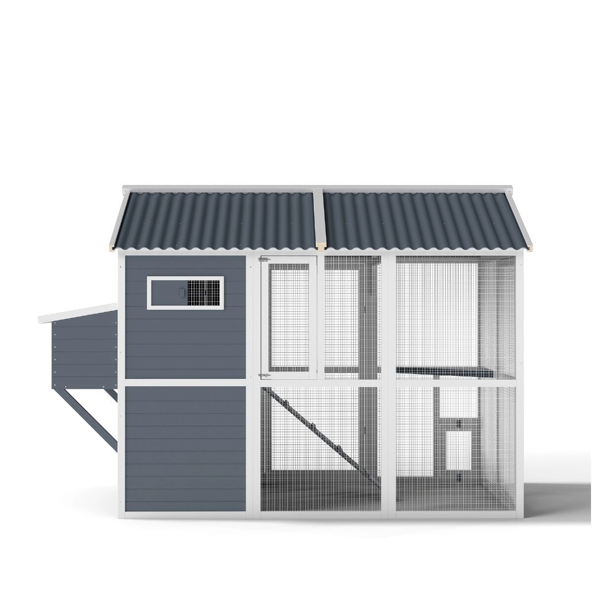 YES4PETS XXL Chicken Coop Rabbit Guinea Pig Hutch Ferret Hen Cat House 2380*1420*1650