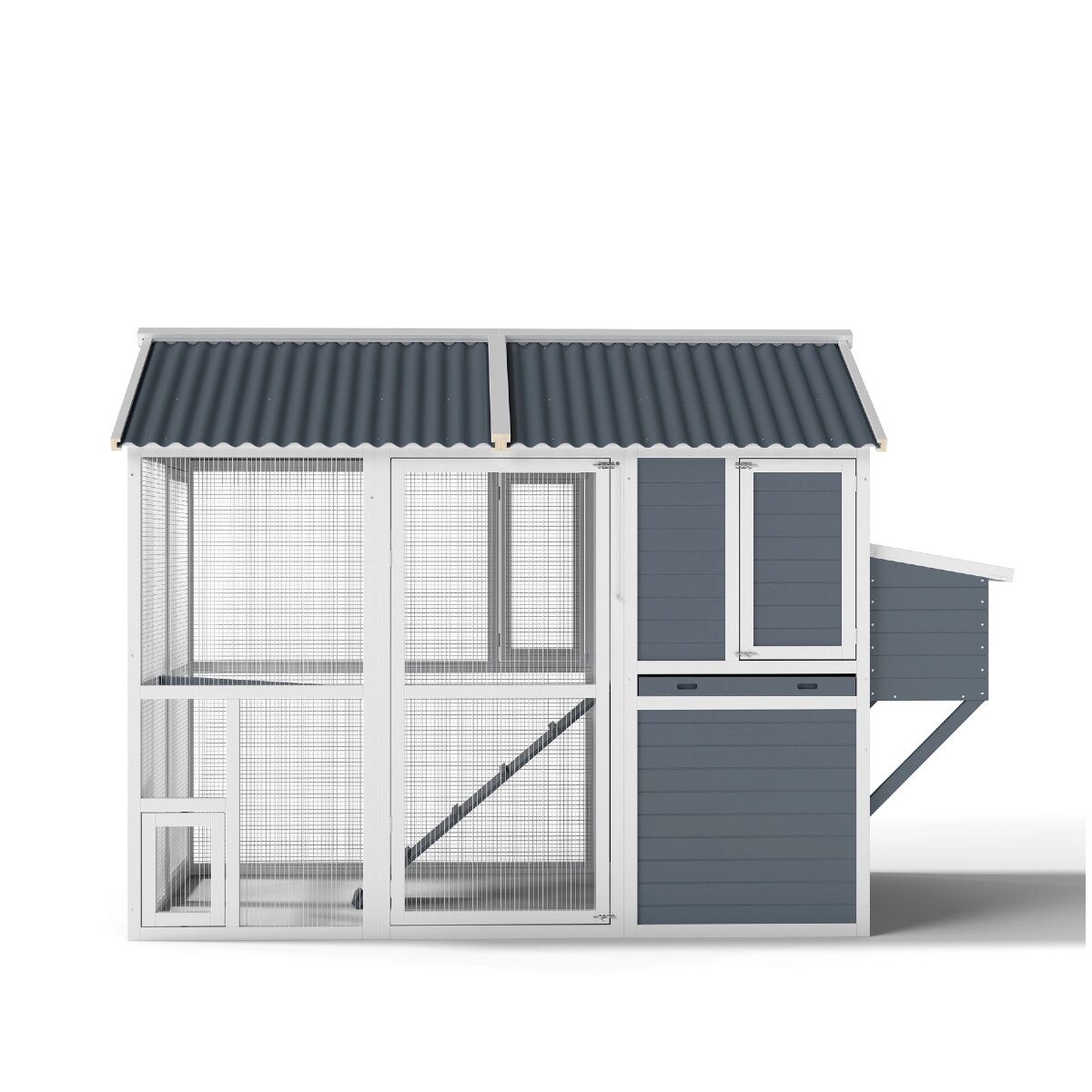 YES4PETS XXL Chicken Coop Rabbit Guinea Pig Hutch Ferret Hen Cat House 2380*1420*1650