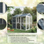 YES4PETS XXL Chicken Coop Rabbit Guinea Pig Hutch Ferret Hen Cat House 2380*1420*1650