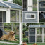 YES4PETS XXL Chicken Coop Rabbit Guinea Pig Hutch Ferret Hen Cat House 2380*1420*1650