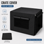 YES4PETS 42' Dog Cat Rabbit Collapsible Crate Pet Cage Canvas Cover-Black