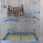 YES4PETS 102 cm Blue Pet 3 Level Cat Cage House With Litter Tray & Wheel 72x47x102 cm