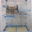YES4PETS 102 cm Blue Pet 3 Level Cat Cage House With Litter Tray & Wheel 72x47x102 cm