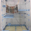 YES4PETS 124 cm Blue Pet 3 Level Cat Cage House With Litter Tray & Wheel 82x57x124 cm