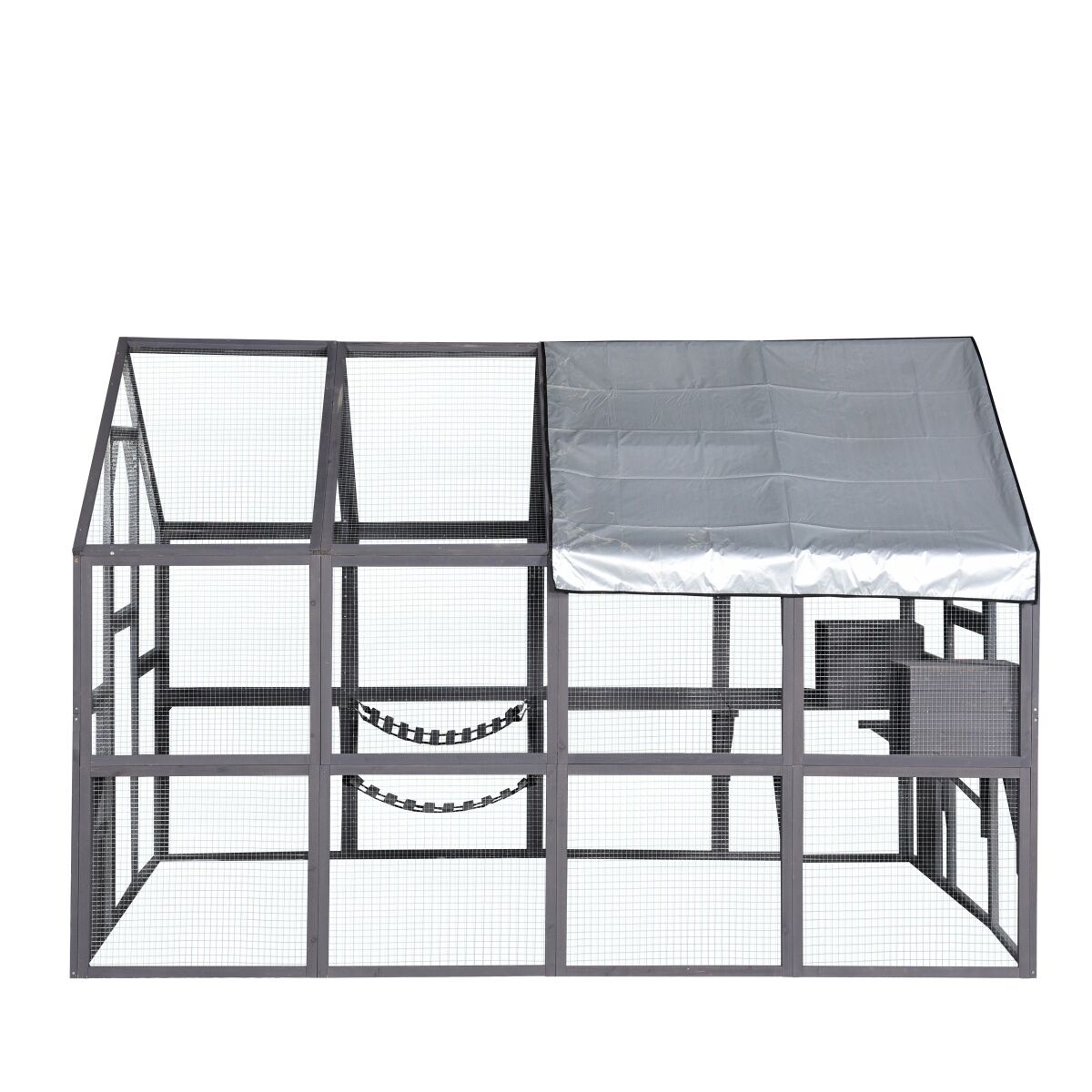 YES4PETS XXXXL Pet Cat Bird Ferret Shelter Condo with Escape Door Wooden Kitten Cage House