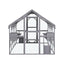 YES4PETS XXXXL Pet Cat Bird Ferret Shelter Condo with Escape Door Wooden Kitten Cage House