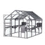 YES4PETS XXXXL Pet Cat Bird Ferret Shelter Condo with Escape Door Wooden Kitten Cage House