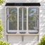 YES4PETS Wall Mounted Outdoor Cat Playhouse with Roof & Platforms – Window Access Catio Enclosure