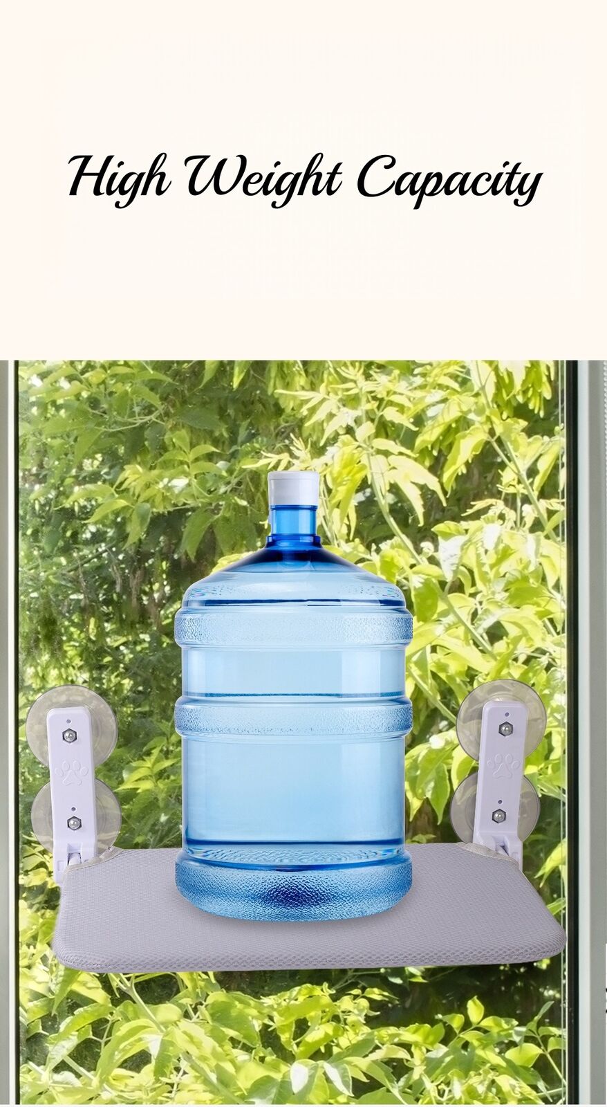 YES4PETS Pet Cat Window Mounted Durable Seat Hammock Perch Bed