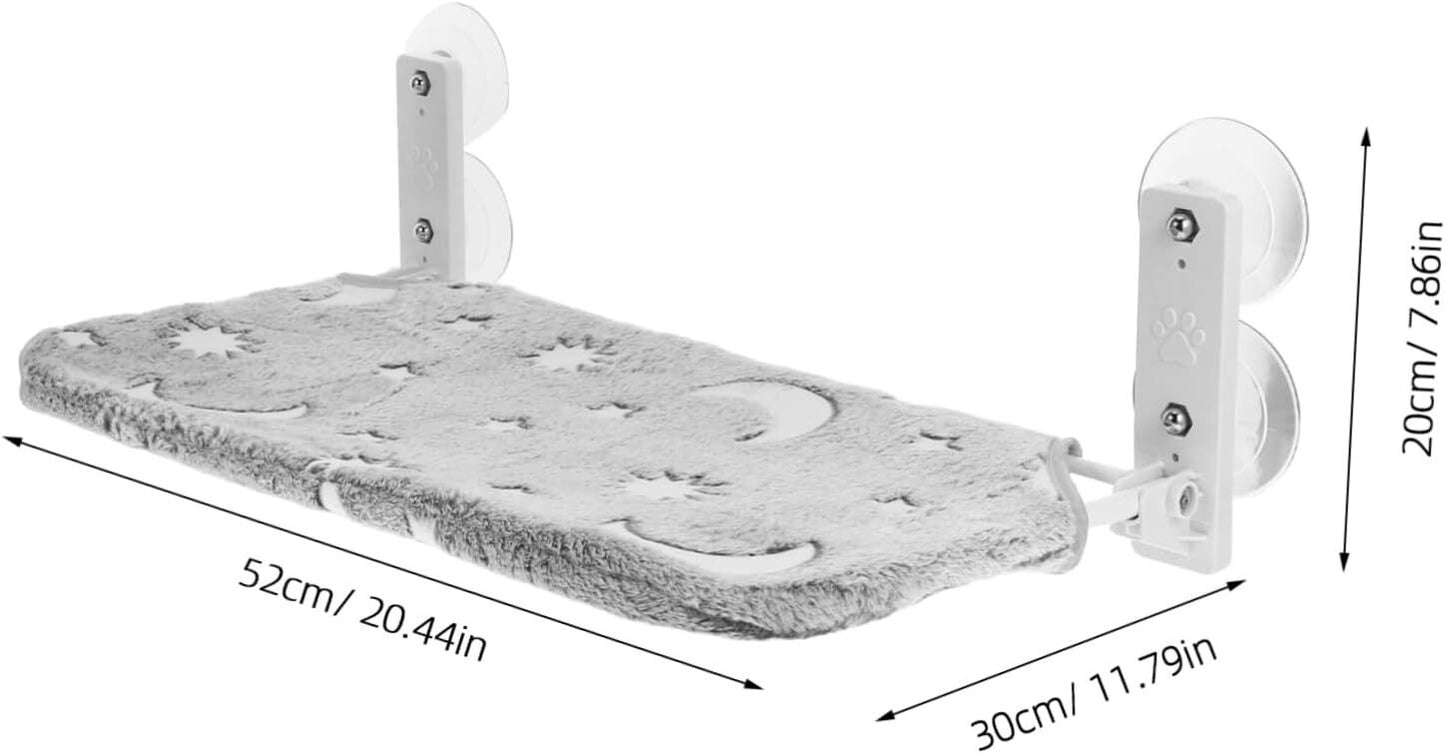 YES4PETS Pet Cat Window Mounted Durable Seat Hammock Perch Bed Night Glow