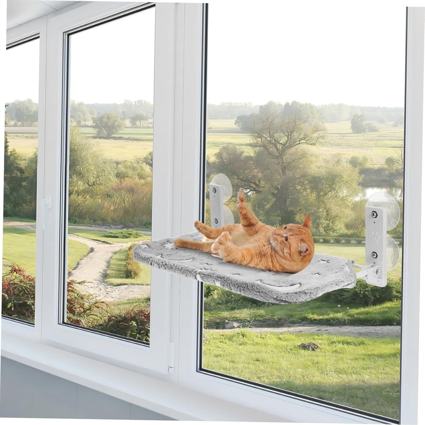 YES4PETS Pet Cat Window Mounted Durable Seat Hammock Perch Bed Night Glow
