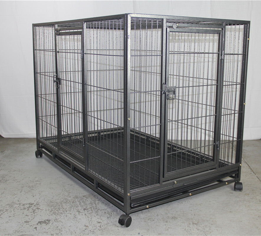 YES4PETS XL Pet Dog Cat Cage Metal Crate Kennel Portable Puppy Cat Rabbit House With Cover