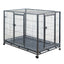 YES4PETS XL Pet Dog Cat Cage Metal Crate Kennel Portable Puppy Cat Rabbit House With Cover