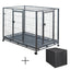 YES4PETS XL Pet Dog Cat Cage Metal Crate Kennel Portable Puppy Cat Rabbit House With Cover