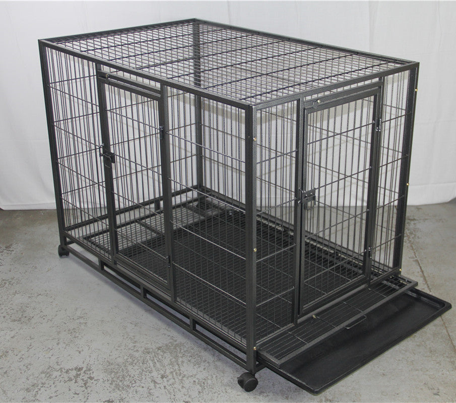 YES4PETS XL Pet Dog Cat Cage Metal Crate Kennel Portable Puppy Cat Rabbit House With Cover