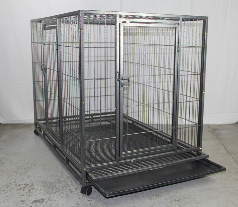 YES4PETS XL Pet Dog Cat Cage Metal Crate Kennel Portable Puppy Cat Rabbit House With Cover