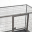YES4PETS Medium Pet Dog Cat Cage Metal Rabbit Crate Carrier Kennel Wheel & Tray
