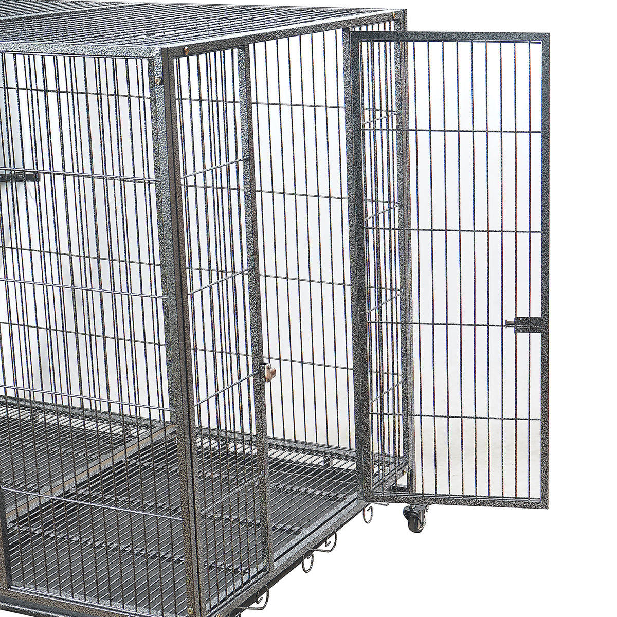 YES4PETS XXL Pet Dog Cat Cage Metal Crate Kennel Portable Puppy Cat Rabbit House With Cover
