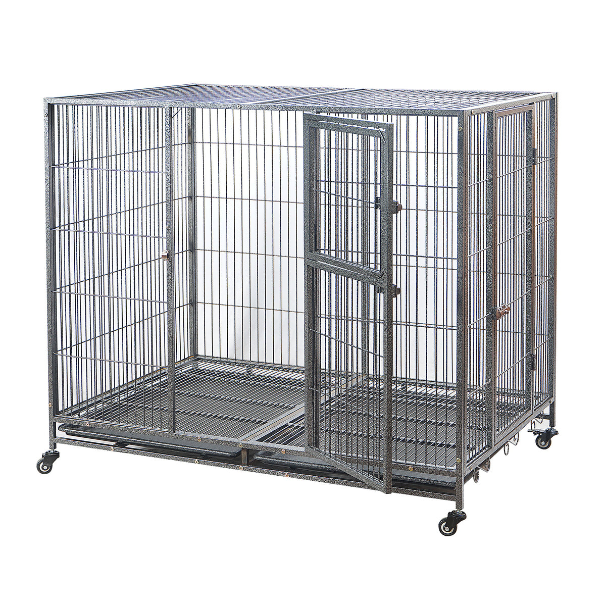 YES4PETS XXL Pet Dog Cat Cage Metal Crate Kennel Portable Puppy Cat Rabbit House With Cover