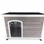 YES4PETS XL Timber Pet Dog Kennel House Puppy Wooden Timber Cabin With Stripe
