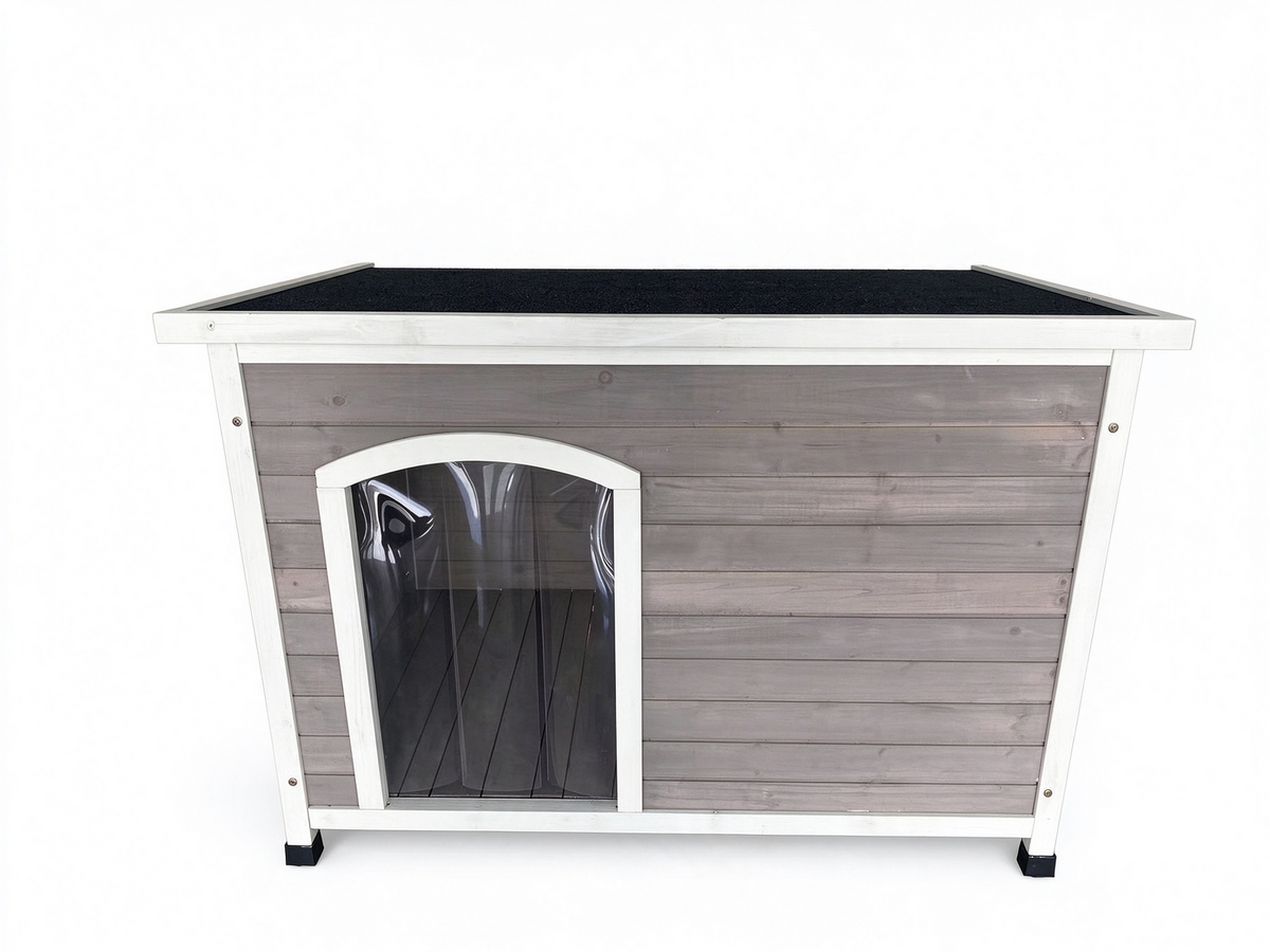 YES4PETS XL Timber Pet Dog Kennel House Puppy Wooden Timber Cabin With Stripe
