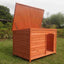 YES4PETS Large Timber Pet Dog Puppy Wooden Cabin  Kennel Timber House