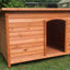 YES4PETS Large Timber Pet Dog Puppy Wooden Cabin  Kennel Timber House