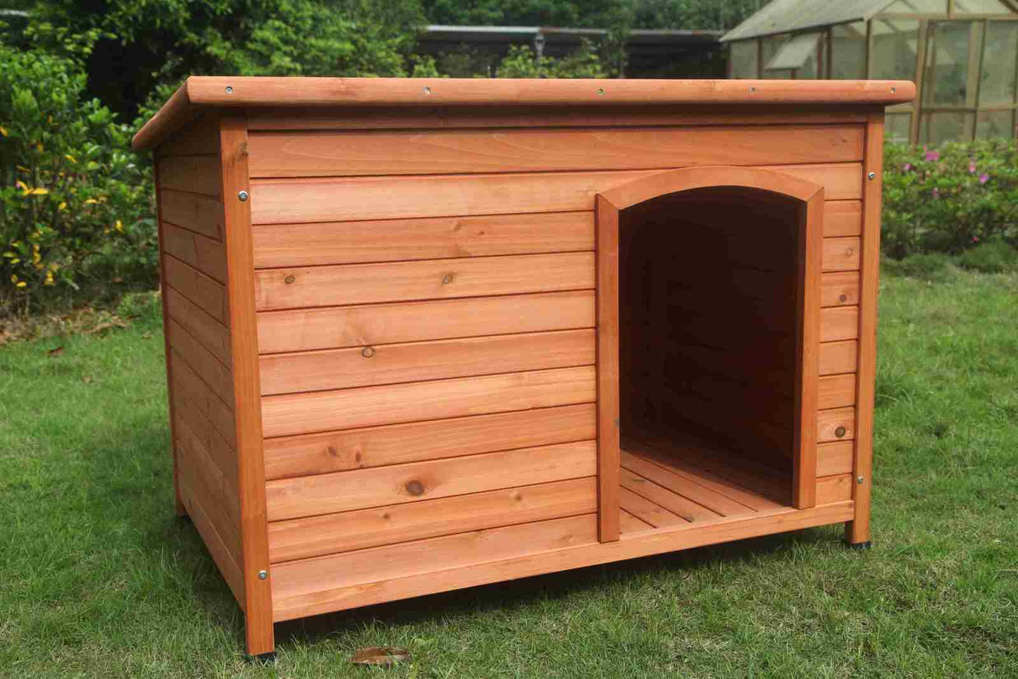 YES4PETS Large Timber Pet Dog Puppy Wooden Cabin  Kennel Timber House