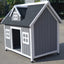 YES4PETS Grey Large Timber Pet Dog Puppy Wooden Cabin  Kennel Timber House