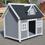YES4PETS Grey Large Timber Pet Dog Puppy Wooden Cabin  Kennel Timber House