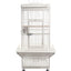 YES4PETS White 153 cm Large Bird Budgie Cage Parrot Aviary With Metal Tray and  Wheel