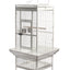 YES4PETS White 153 cm Large Bird Budgie Cage Parrot Aviary With Metal Tray and  Wheel