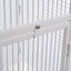 YES4PETS White 153 cm Large Bird Budgie Cage Parrot Aviary With Metal Tray and  Wheel
