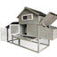 YES4PETS Grey Large Chicken Coop Rabbit Hutch Guinea Pig Cage Ferret House