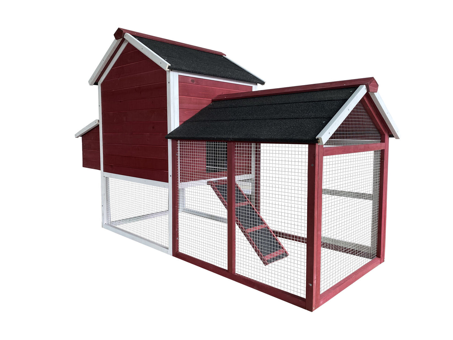 YES4PETS Red Large Chicken Coop Rabbit Hutch Guinea Pig Cat Cage Ferret House