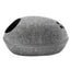 YES4PETS Large Cave Cat Soft Cushion Igloo Kitten Cat Bed Mat House Dog Puppy Dark Grey