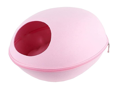 YES4PETS Large Cave Cat Soft Cushion Igloo Kitten Cat Bed Mat House Dog Puppy Pink