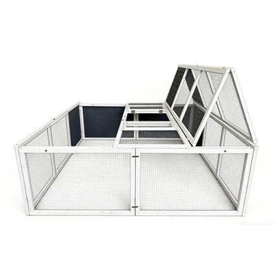 YES4PETS 180X180X60 CM Rabbit Hutch Chicken Coop Ferret Cage Hen Chook Cat House