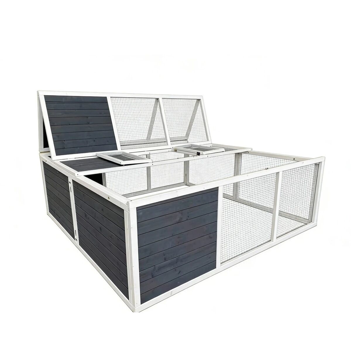 YES4PETS 180X180X60 CM Rabbit Hutch Chicken Coop Ferret Cage Hen Chook Cat House