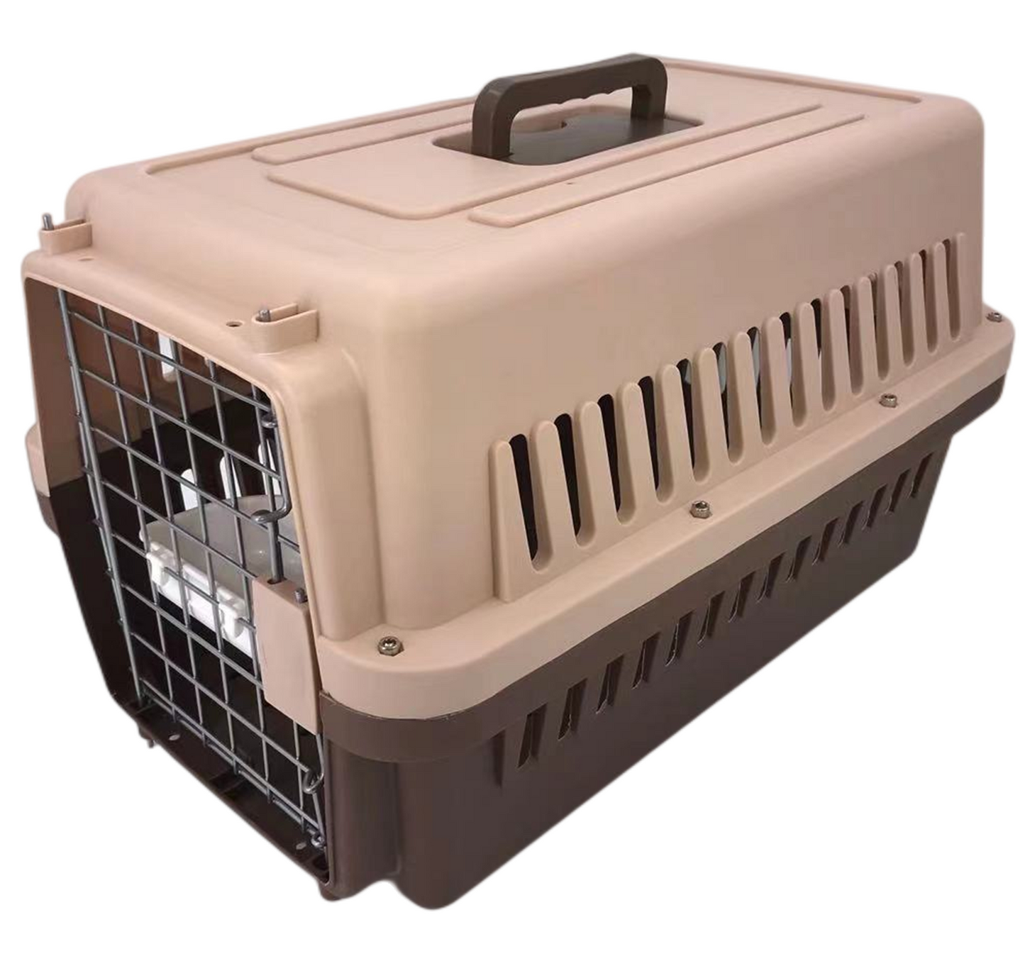 YES4PETS New Medium Dog Cat Rabbit Crate Pet Airline Carrier Cage With Bowl and Tray 5 Colour
