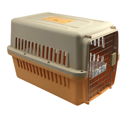 YES4PETS New Medium Dog Cat Rabbit Crate Pet Airline Carrier Cage With Bowl and Tray 5 Colour