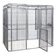 YES4PETS XXXXL Walk-in Bird Cat Dog Chicken Rabbit Cage Pet Parrot Aviary  Perch 219x158x203cm With Green Cover