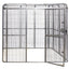 YES4PETS XXXXL Walk-in Bird Cat Dog Chicken Rabbit Cage Pet Parrot Aviary  Perch 219x158x203cm With Green Cover