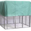 YES4PETS XXXXL Walk-in Bird Cat Dog Chicken Rabbit Cage Pet Parrot Aviary  Perch 219x158x203cm With Green Cover