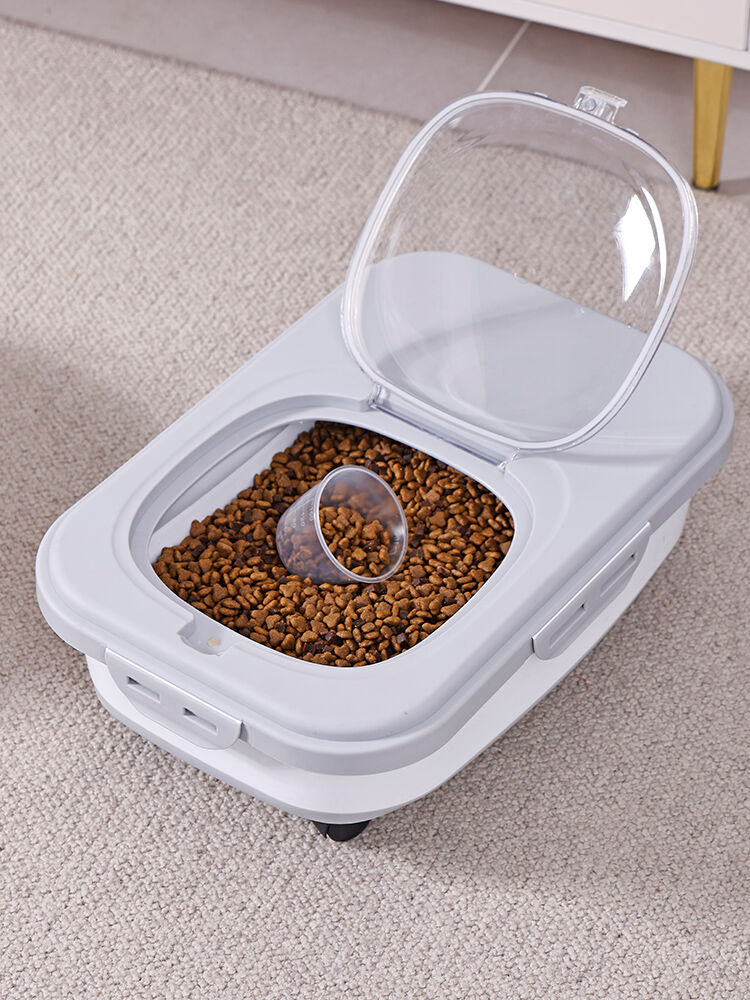 YES4PETS 22L Foldable Pets Dogs Puppy Food Storage Storer Container Wheels